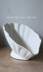 THE SEA SHELL TRAY - Milky White